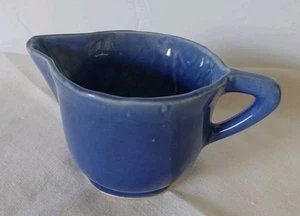 Jarra cerámica crema vintage Cameron Clay Sevilla azul 3 pulgadas de alto - Imagen 1 de 10