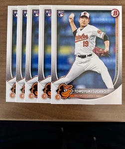 2025 Bowman (5) Paper Base card Lot #41 Tomoyuki Sugano RC Orioles - Bild 1 von 1