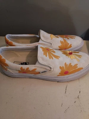 Zapatos Vans para mujer a cuadros con flores deslizables talla 10,5 para hombre 9 Foto 1 de 4