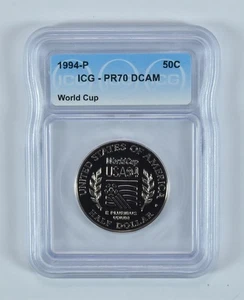 1994-P World Cup Soccer Commemorative Half Dollar PR70 DCAM ICG *7418 - Picture 1 of 5