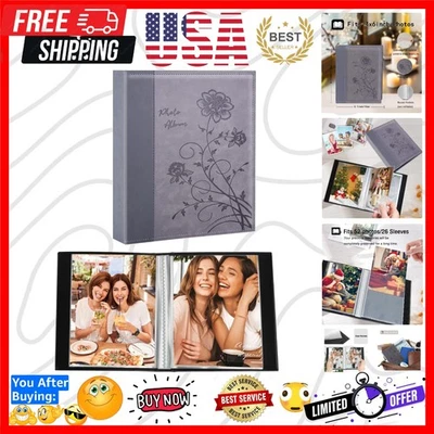 Álbum de fotos pequeño 4x6 paquete de 2, cada paquete con 26 páginas transparentes tiene capacidad para 52 verticales... Foto 1 de 4