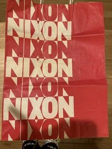 1968 Richard Nixon Pres Campaign Paper Shopping Bag 12 x 16" - Picture 1 of 7