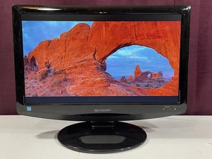 19" Sharp 1080i LCD HD TV Monitor (Working 100%) VGA S-VIDEO HDMI RCA - Picture 1 of 9
