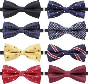 PAQUETES AUSKY 8 elegantes pajaritas ajustables preatadas para hombres niños colores mezclados  - Imagen 1 de 7