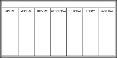 WallPops WPE98895 白板每周日历,白色和白色 — 第 1/3 张图片
