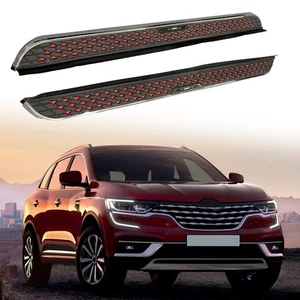 2pcs Running Board Side Step Pedals Nerf Bar Fits for Renault Koleos 2016-2024 - Picture 1 of 23