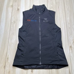 Arc'teryx Full Zip Performance Vest Black Women’s Size Medium Pockets Logo - Picture 1 of 15