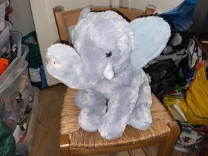 Asda large grey elephant 16" soft toy plush - Picture 1 of 2