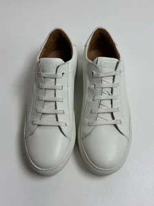 Allen Edmonds Fisher weiße Leder-Sneaker Größe 10 D EINZELHANDEL 350 $ - Bild 1 von 5