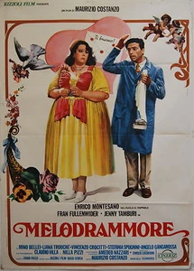 Plakat 2F Film MELODRAMMORE Enrico Montesano Maurizio Costanzo 1978 - Bild 1 von 1