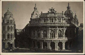 GENUA Genova Cartolina Italien Palazzo Nuova Borsa AK Italy ~1925 Postcard unuse - Bild 1 von 1