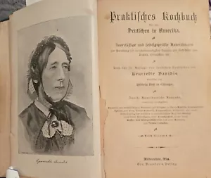 1897 Practical Cookbook For Germans In America Henriette Davidis In German - Picture 1 of 23
