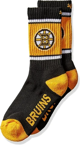 Boston Bruins Adult Sport Socks by '47, 1-Pack SIZE L NHL Cover