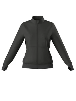 Chaqueta de calentamiento exfoliante de enfermería frontal con cremallera elástica para damas 9 colores XS S M L XL 2XL Foto 1 de 4