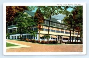 Postal IN Winona Lake Bethany Lodge De Colección Vista N5 - Imagen 1 de 2