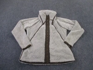 Kuhl Jacket Womens L Off White Fuzzy Fleece Outdoors Hiking Camping Coat Sweater - Picture 1 of 12
