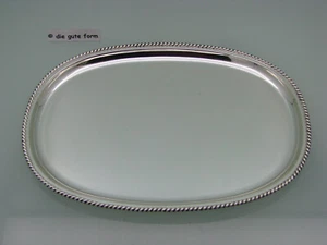 WILKENS versilbert - -- TABLETT - Dekor KORDELRAND - 29,7 cm x 21,5 cm -- - - Picture 1 of 5