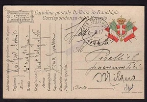 POSTA MILITARE 1917 Franchigia da PM 74 a Milano (FM3) - Picture 1 of 1