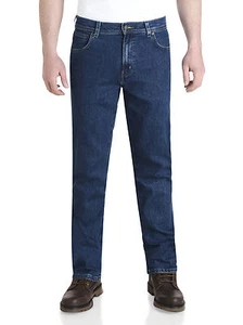 Wrangler Durable Stretch Denim Jeans Regular Fit Rinsewash Darkstone Stonewash - Bild 1 von 17