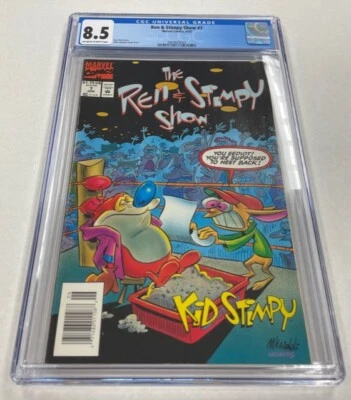 Ren & Stimpy Show Issue #7 Marvel Comics 1993 CGC Graded 8.5 Comic Book - Image 1 of 2