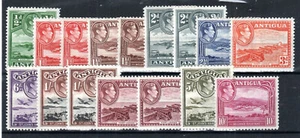 Antigua 1938-51 Werte bis 10er + Farbtöne SG 98-108 MLH/MH - Bild 1 von 1