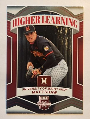 2023 Panini Elite Extra Edition - Higher Learning #HL-9 Matt Shaw (RC) - Image 1 of 2