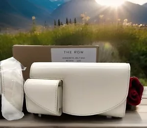 AUTH NWT $1790 The Row Horizontal Calf Leather Buckle Belt Bag 🌹 Brand New🌹 - Picture 1 of 20