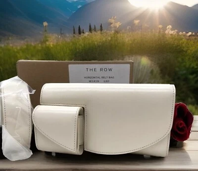 AUTÉNTICO NUEVO CON ETIQUETAS $1790 The Row Bolso Cinturón Horizontal Cuero de becerro Hebilla 🌹 Totalmente Nuevo🌹 Foto 1 de 4