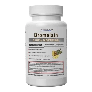 Bromelina - ¡No sintética! - 500 mg, 120 cápsulas vegetales - Garantía de devolución de dinero - Imagen 1 de 5