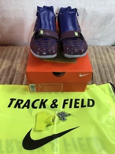 Nike Zoom LJ 4 Size 9 Long Jump Track Spikes Light Purple 415339-602 (4924) - Picture 1 of 11