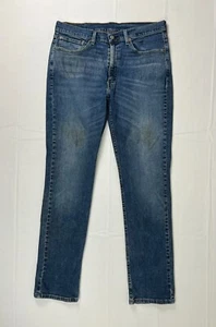 Levis Jeans Herren 36x34 blau 514 Straight Stretch Whiskered (näher an 35x33) - Bild 1 von 18