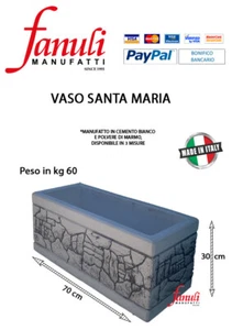 4 VASI MODERNI DA GIARDINO/SANTAMARIA/FANULI MANUFATTI OUTDOOR/ FIORIERA CEMENTO - Foto 1 di 2