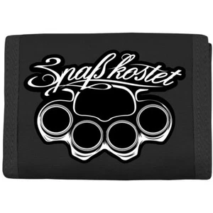 Geldbörse mit Aufnäher Spaß kostet Kult Label Hardcore Trend Fashion Premium INK - Bild 1 von 3