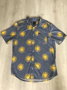 RVCA MENS SUN BUTTON UP REGULAR FIT SHIRT SIZE LARGE NEW - Picture 1 of 9