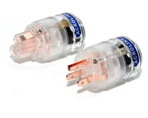 1Set AC 25 Pure Copper Hifi high performance US Power Plug IEC Connector  - Picture 1 of 3