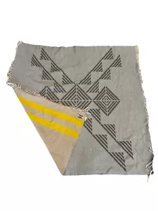 TOMS (+Target) Blanket Throw Yellow Gray Beige - Picture 1 of 3