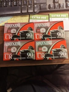 MAXELL 108510 UR NORMALMENTE BIAX 90 MIN AUDIOCASSETTE NASTRI, NUOVO, SIGILLATO in fabbrica - Foto 1 di 8