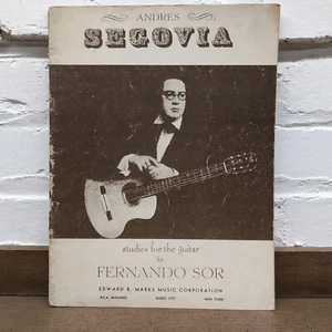 Andres Segovia Studies For Guitar By Fernando Sor (1945) + Ponce Preludes 1-6 - Picture 1 of 8