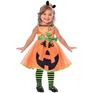 Halloween Girls Cute Pumpkin Costume - Picture 1 of 1