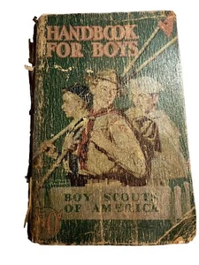 BSA Handbook For Boys Copyright 1940 Missing Pages & Back Cover Paperback BS-163 - Picture 1 of 8