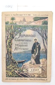 Almanacco Claveriano a pro delle missioni africane sup. al Fanciullo Negro 1926 - Imagen 1 de 6