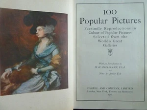 100 POPULAR PICTURES REPRODUCTIONS IN COLOUR FROM WORLD’S GREAT GALLERIES FOLIO - Picture 1 of 12