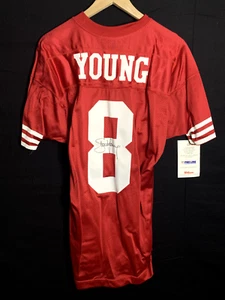 Steve Young #8 Signed Authentic Wilson San Francisco 49er's Jersey - Picture 1 of 4