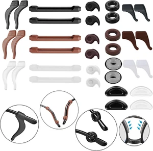 34PCS Eyeglasses Retainers Silicone Glasses Temple Holders Anti-Slip Protectors - Picture 1 of 6