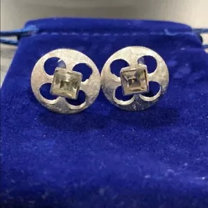 Vintage Round Cuff Links - Picture 1 of 7