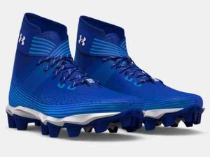 🔥 Under Armour Men's UA Highlight Franchise Football Cleats 3023718-402 BLUE - Picture 1 of 5