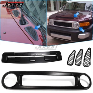 Front Bumper Grill Hood Vent Cover Trim For Toyota FJ Cruiser TRD 2007-2022 2023 - Picture 1 of 12