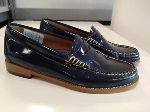 Mocassini donna GH Bass Weejuns taglia 2,5 UK 35,5 EU ottime condizioni blu - Foto 1 di 10