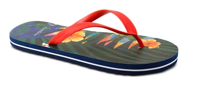 Сандалии-шлепанцы мужские Club Room Santino темно-синие с цветочным рисунком - РОЗНИЧНАЯ ЦЕНА 24,99 долл. США - Изображение 1 из 4