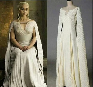 Regal Game Of Thrones Targaryen Medieval Cosplay Dress Womens Gown Queen Costume - Picture 1 of 5